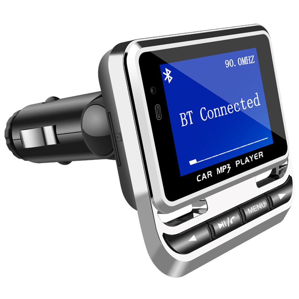 Car FM transmitter with bluetooth 5.0, 1.4-inch LCD screen, MP3 player, AUX input and remote control
Car FM transmitter with bluetooth 5.0, 1.4-inch LCD screen, MP3 player, AUX input and remote control