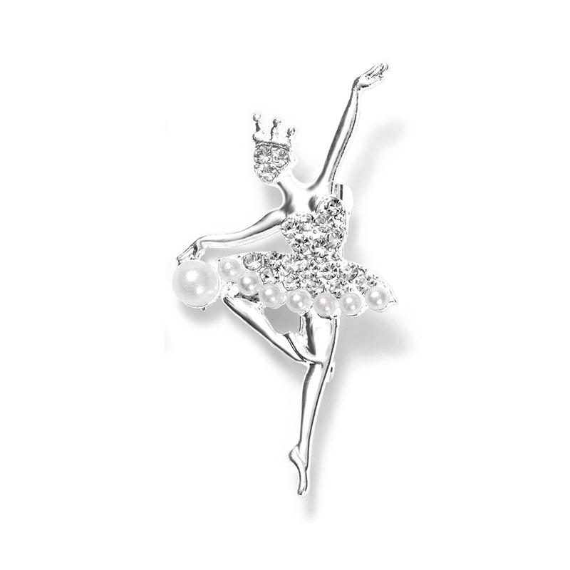 Cute Dancing Girl Brooches Ballet Dancer Brooch Pins Dancing 6-piece Gold and Silver Series Brooch Jewelry Accessories
Cute Dancing Girl Brooches Ballet Dancer Brooch Pins Dancing 6-piece Gold and Silver Series Brooch Jewelry Accessories