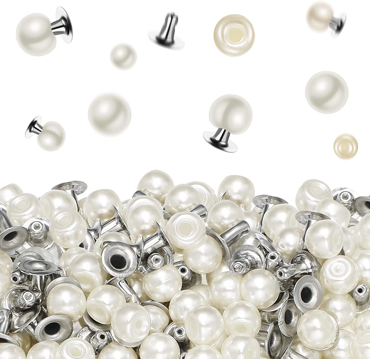 100Pcs Round Imitation Pearl Rivets Stud DIY Wedding Dress Decor Rivet Pearls Set Garment Shoes Bag Hat Accessories Beads Spikes
100Pcs Round Imitation Pearl Rivets Stud DIY Wedding Dress Decor Rivet Pearls Set Garment Shoes Bag Hat Accessories Beads Spikes