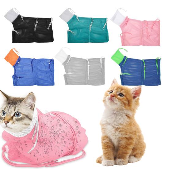 Cat Bathing Bag Adjustable Anti-bite Anti-Scratch Shower Restraint Bag Breathable Mesh Grooming Bag for Bathing Nail Trimming Medicine Taking чёрный
Cat Bathing Bag Adjustable Anti-bite Anti-Scratch Shower Restraint Bag Breathable Mesh Grooming Bag for Bathing Nail Trimming Medicine Taking чёрный