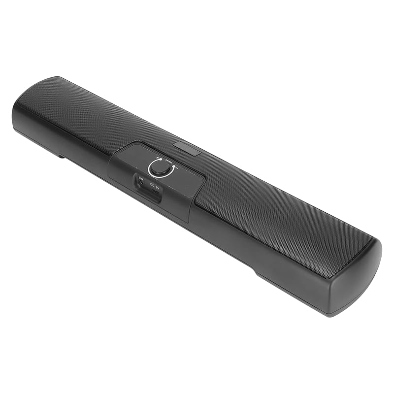 Computer Wired Speaker, Black USB Soundbar Speaker ABS Stereo Space Saving for Office CD Player for Mobile Phone Projector
Computer Wired Speaker, Black USB Soundbar Speaker ABS Stereo Space Saving for Office CD Player for Mobile Phone Projector