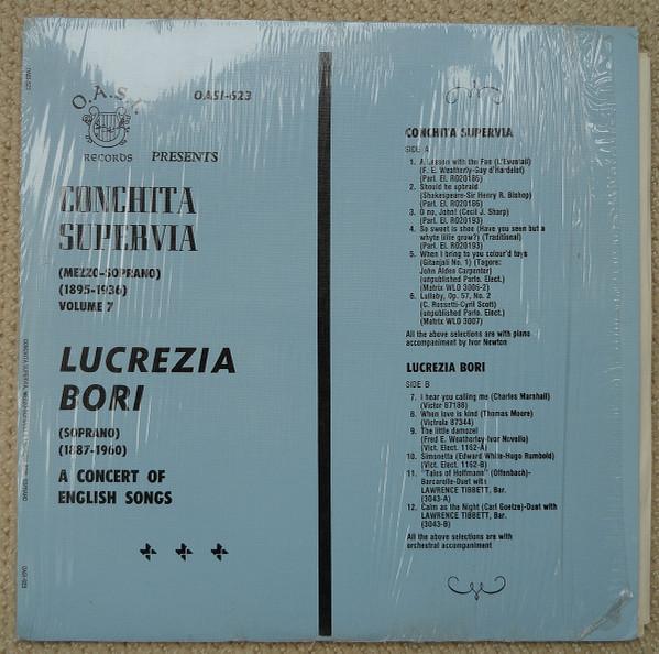 Грампластинка CONCHITA SUPERVIA LUCREZIA BORI Концерт английских песен OASI623 O.A.S.I. Запись US Classical Used
Грампластинка CONCHITA SUPERVIA LUCREZIA BORI Концерт английских песен OASI623 O.A.S.I. Запись US Classical Used