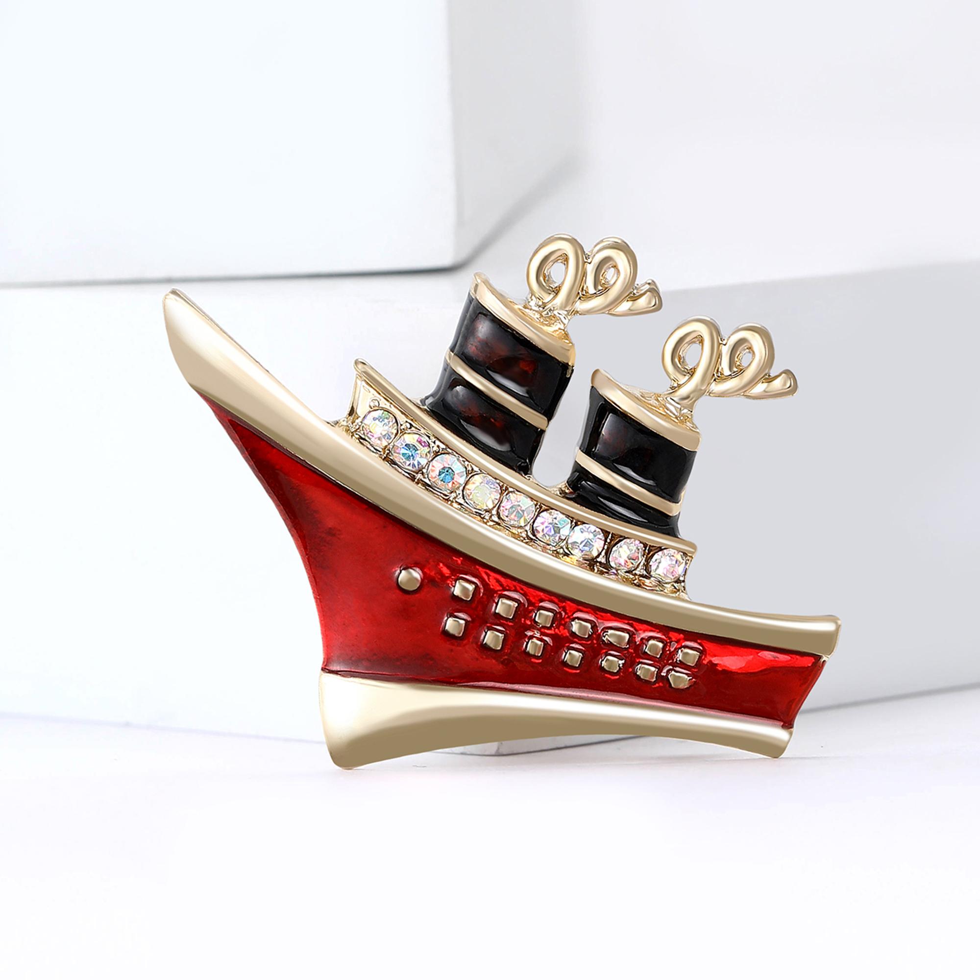 Classic Enamel Boat Brooches for Women Rhinestones Ocean Series Pin Friend Event Party New Gifts Jewelry Decoration Accessories
Classic Enamel Boat Brooches for Women Rhinestones Ocean Series Pin Friend Event Party New Gifts Jewelry Decoration Accessories