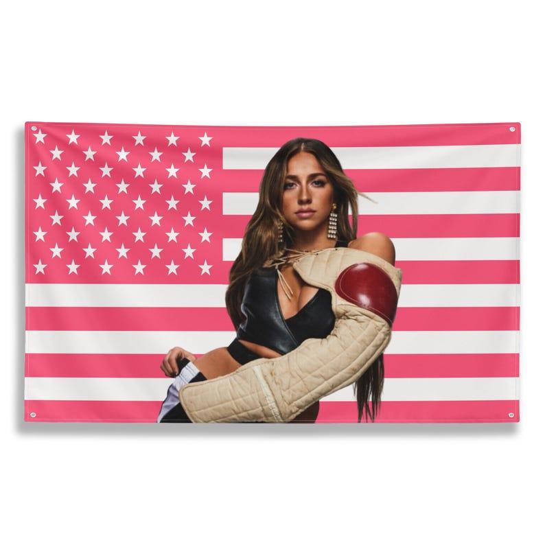 Pink American flag tapestry 75x100 чорний
Pink American flag tapestry 75x100 чорний