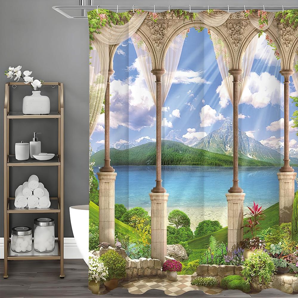 Современная сине-голубая градиентная шторка для душа с зелеными деревьями и горами, декоративная шторка для ванной, водонепроницаемая шторка для душа 90*180cm
Современная сине-голубая градиентная шторка для душа с зелеными деревьями и горами, декоративная шторка для ванной, водонепроницаемая шторка для душа 90*180cm