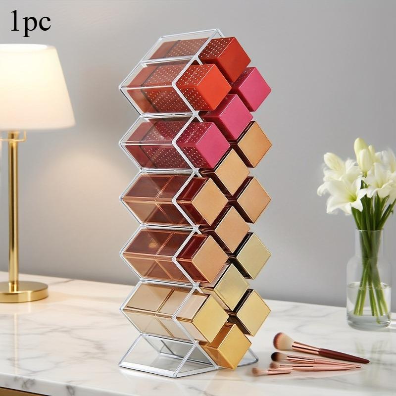 16 Grid Transparent Lipstick Storage Box - Hexagonal Cosmetics Storage BoxDurable Plastic Freestanding Bathroom Vanity Container 16
16 Grid Transparent Lipstick Storage Box - Hexagonal Cosmetics Storage BoxDurable Plastic Freestanding Bathroom Vanity Container 16