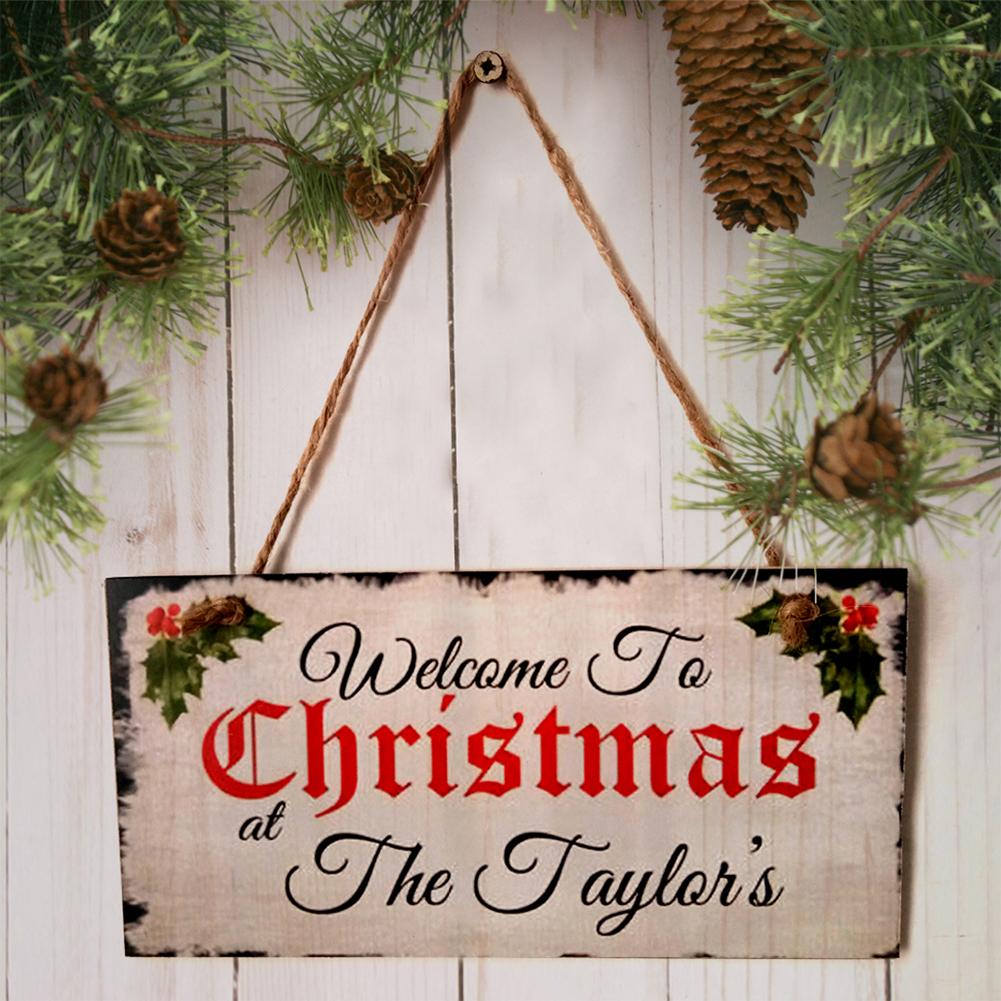 Unique Family Sign Welcome Plaque for Christmas Party Decor 20x10cm#0
Unique Family Sign Welcome Plaque for Christmas Party Decor 20x10cm#0