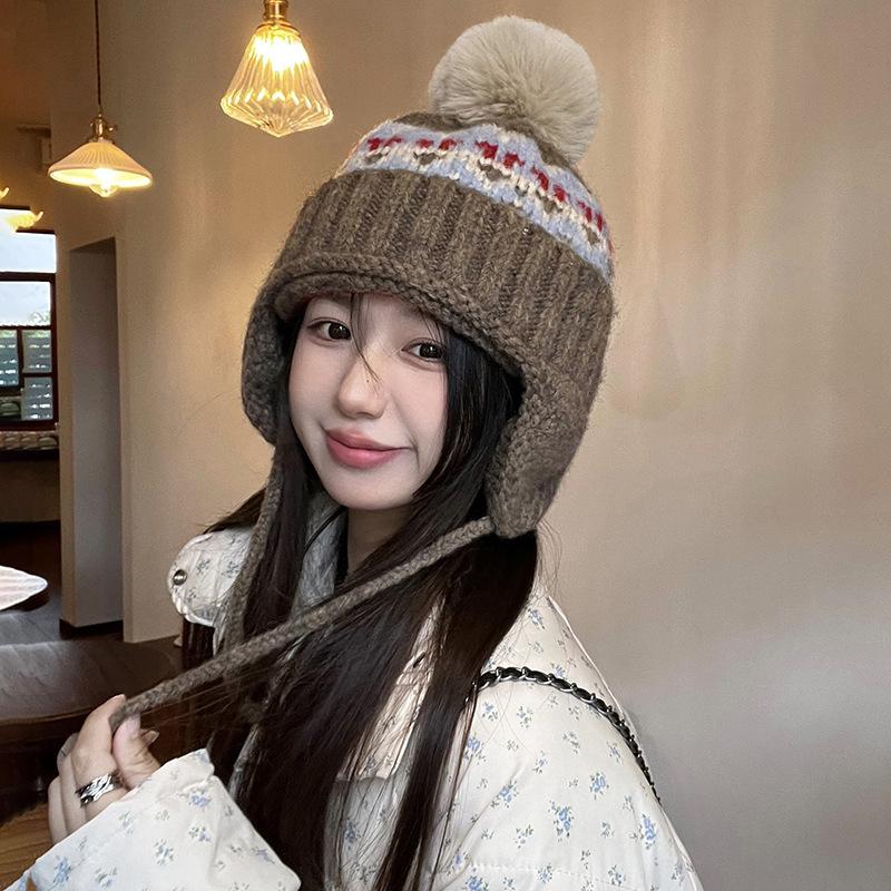 Japanese Sweet and Cute Wool Ball Knitted Lei Feng Hat for Women In FallSeason and ColdSeason Thick Wool Hat Warm and Cold Ear Protection Hat Trendy
Japanese Sweet and Cute Wool Ball Knitted Lei Feng Hat for Women In FallSeason and ColdSeason Thick Wool Hat Warm and Cold Ear Protection Hat Trendy
