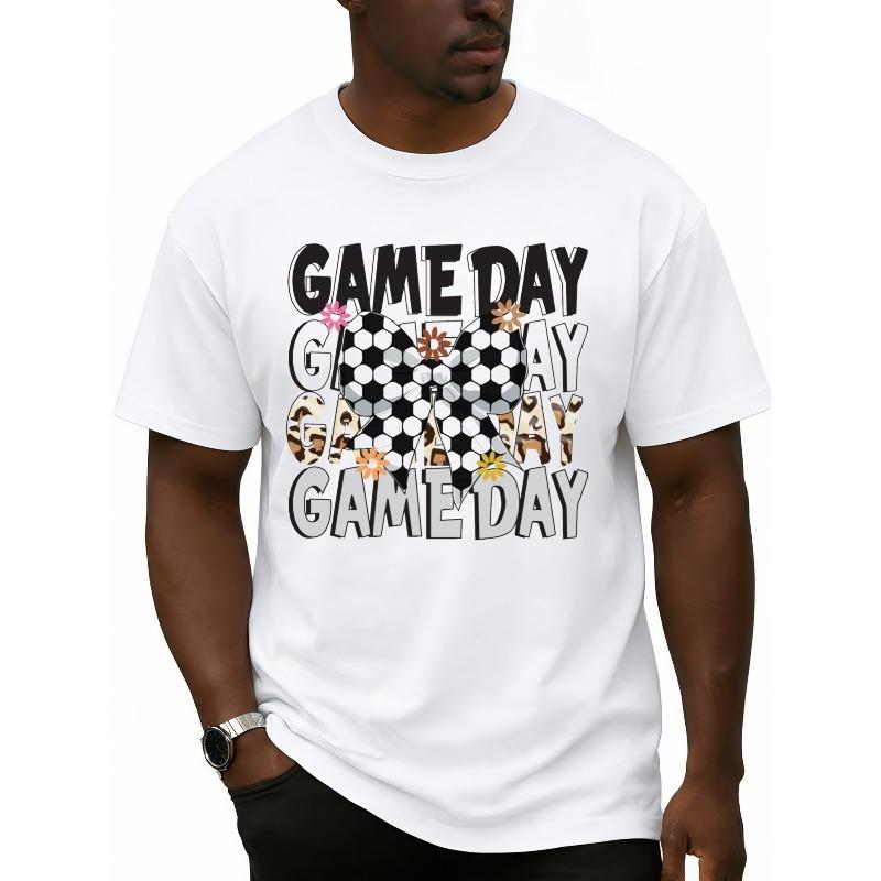 European Size Game Day Leopard Soccer Tee Men S Round Neck T-Shirt White Elegant Gifts New Spring And Autumn Styles Fashionable Printed T-Shirts 4XL білий
European Size Game Day Leopard Soccer Tee Men S Round Neck T-Shirt White Elegant Gifts New Spring And Autumn Styles Fashionable Printed T-Shirts 4XL білий