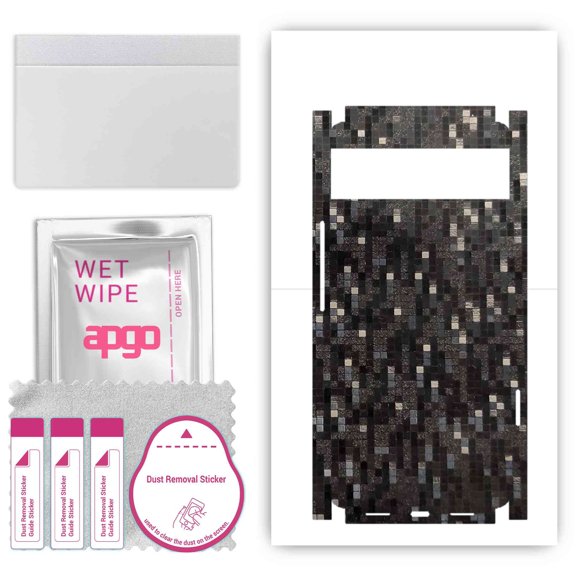 apgo Protective Skin Sticker for the back+sides compatible with Google Pixel 6, Full Wrap Film, Foil, Vinyl - Pattern Carbon Black Pixel
apgo Protective Skin Sticker for the back+sides compatible with Google Pixel 6, Full Wrap Film, Foil, Vinyl - Pattern Carbon Black Pixel