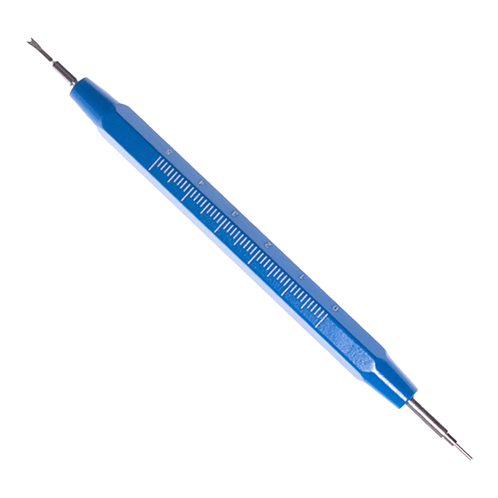 Double Ended Watch Spring Bar Tool With Measurement Scale Durability Alloy Handle Detachable Head For Professional Repair синий
Double Ended Watch Spring Bar Tool With Measurement Scale Durability Alloy Handle Detachable Head For Professional Repair синий