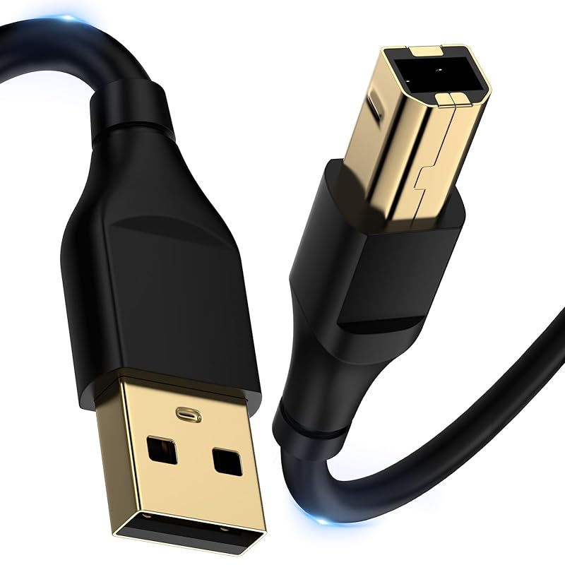 printer cable 1.8M Type A male - Type B male USB2.0 cable gold plated connectors printer usb cable computer and printer connection cable Epson Canon
printer cable 1.8M Type A male - Type B male USB2.0 cable gold plated connectors printer usb cable computer and printer connection cable Epson Canon