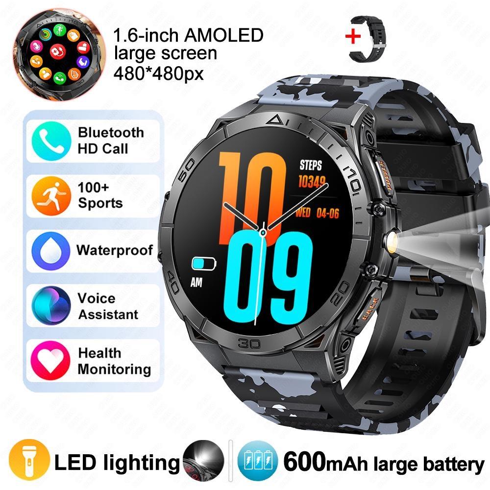 New Outdoor Sport Smart Watch Men 1.6 Ultra HD Screen 600mAh Battery LED Flashlight IP68 Waterproof Bluetooth Call Smart Watch Blue Camouflage
New Outdoor Sport Smart Watch Men 1.6 Ultra HD Screen 600mAh Battery LED Flashlight IP68 Waterproof Bluetooth Call Smart Watch Blue Camouflage