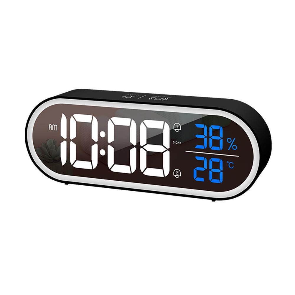 Led Digital Alarm Clock Rechargeable Adjustable Volume Brightness Luminous Table Clock Temperature Humidity Meter black#0
Led Digital Alarm Clock Rechargeable Adjustable Volume Brightness Luminous Table Clock Temperature Humidity Meter black#0