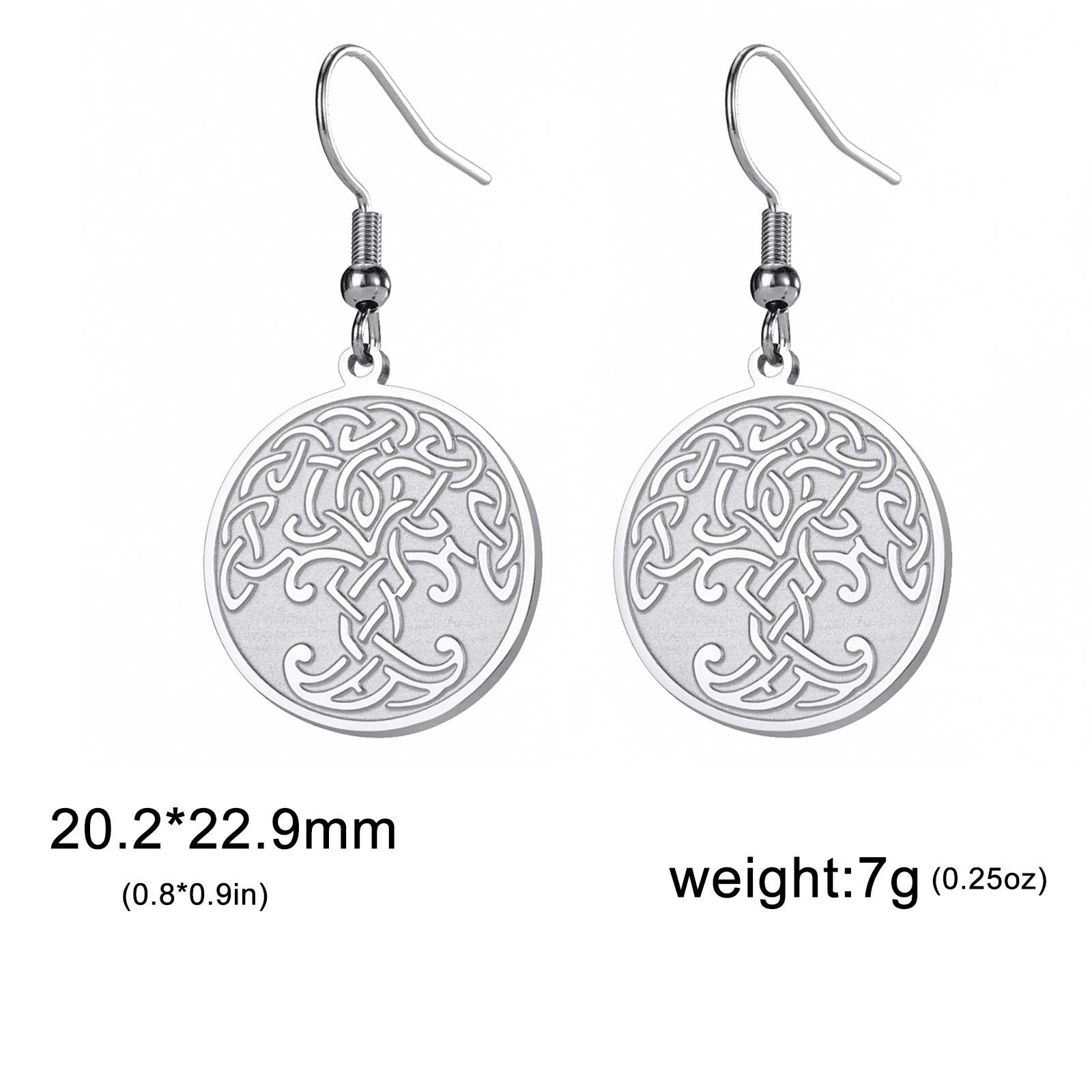 Tree of Life Dangle Earring for Women Girls Stainless Steel Gold Color Vintage Drop Earrings Amulet Jewelry
Tree of Life Dangle Earring for Women Girls Stainless Steel Gold Color Vintage Drop Earrings Amulet Jewelry