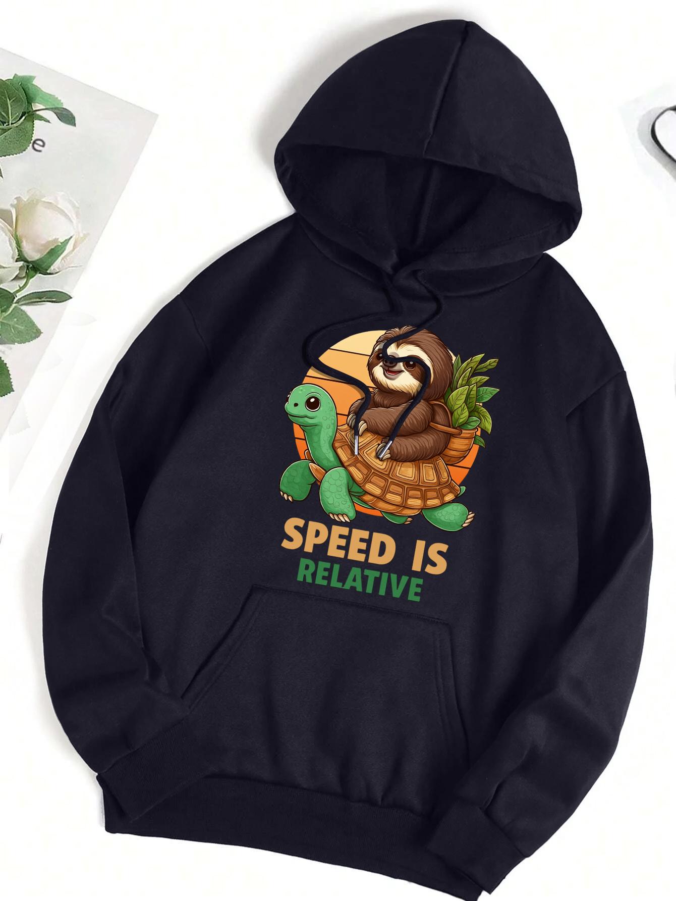 Speed Is Relative Turtle Sloth Prints Women Hoody Soft Fleece Hoodies Hip Hop Street Clothes Casual Multicolor Y2K Sportswear 3XL
Speed Is Relative Turtle Sloth Prints Women Hoody Soft Fleece Hoodies Hip Hop Street Clothes Casual Multicolor Y2K Sportswear 3XL