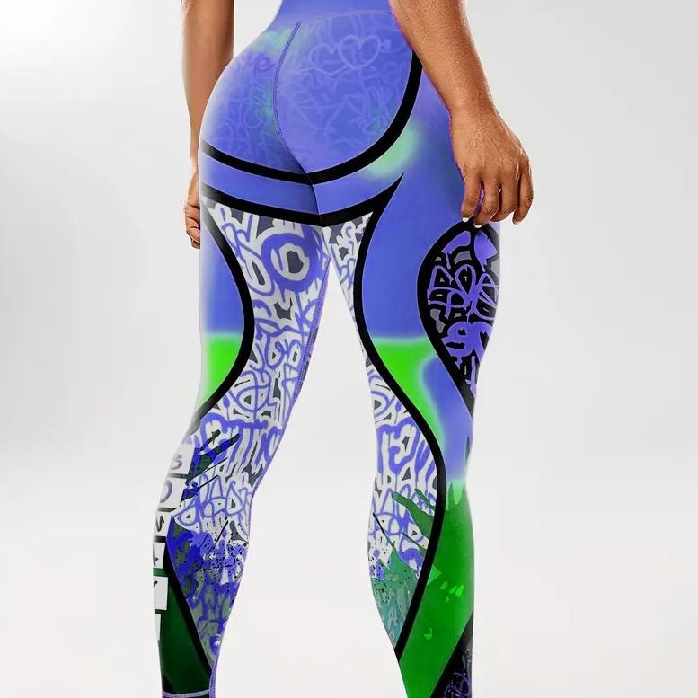European & American Plus Size High Waist Print Yoga Leggings - Hip Lifting, High Elasticity, Slimming, and Tight Fit. Medium світло-фіолетового кольору
European & American Plus Size High Waist Print Yoga Leggings - Hip Lifting, High Elasticity, Slimming, and Tight Fit. Medium світло-фіолетового кольору