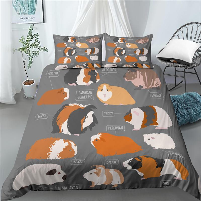 3D Digital Print Lovely Guinea Pig Beding Set featuring Comfortable Quilt Cover & Pilowcase - Decorate Children Kids Bedroms, AU/EU/US Sized 100*200cm Single
3D Digital Print Lovely Guinea Pig Beding Set featuring Comfortable Quilt Cover & Pilowcase - Decorate Children Kids Bedroms, AU/EU/US Sized 100*200cm Single