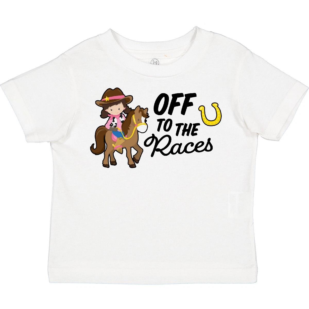 Inktastic Off To The Races With Cowgirl On Horse Toddler kids boys T-Shirt Kids Race Derby 130
Inktastic Off To The Races With Cowgirl On Horse Toddler kids boys T-Shirt Kids Race Derby 130
