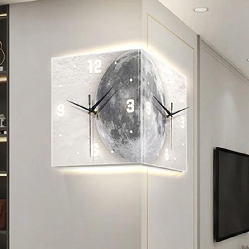 Convex Corner Wall Clocks Creative Double-sided Wall Clock Living Room Decoration Mural Clock Home LED Emit Light Corner Clocks 26X26X26CM
Convex Corner Wall Clocks Creative Double-sided Wall Clock Living Room Decoration Mural Clock Home LED Emit Light Corner Clocks 26X26X26CM