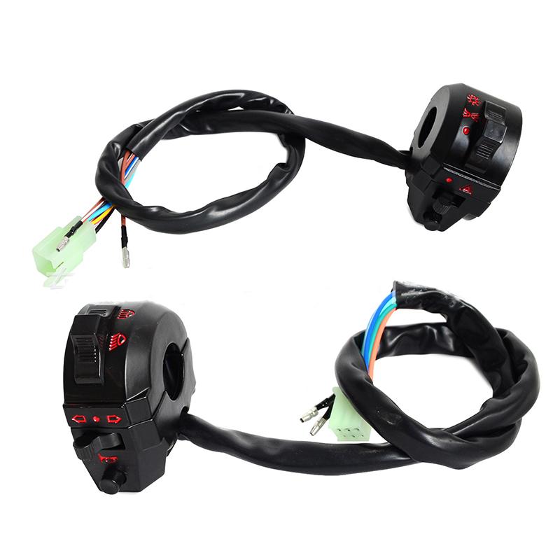 2 шт. 7/8 22 мм руль мотоцикла квадроцикла левый и правый переключатель управления дальним/ближним светом фары поворота клаксон переключатели чёрный
2 шт. 7/8 22 мм руль мотоцикла квадроцикла левый и правый переключатель управления дальним/ближним светом фары поворота клаксон переключатели чёрный