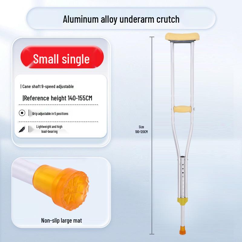 Aluminum Alloy Non-slip Forearm Crutches - Single/Double for Disabled Person
Aluminum Alloy Non-slip Forearm Crutches - Single/Double for Disabled Person