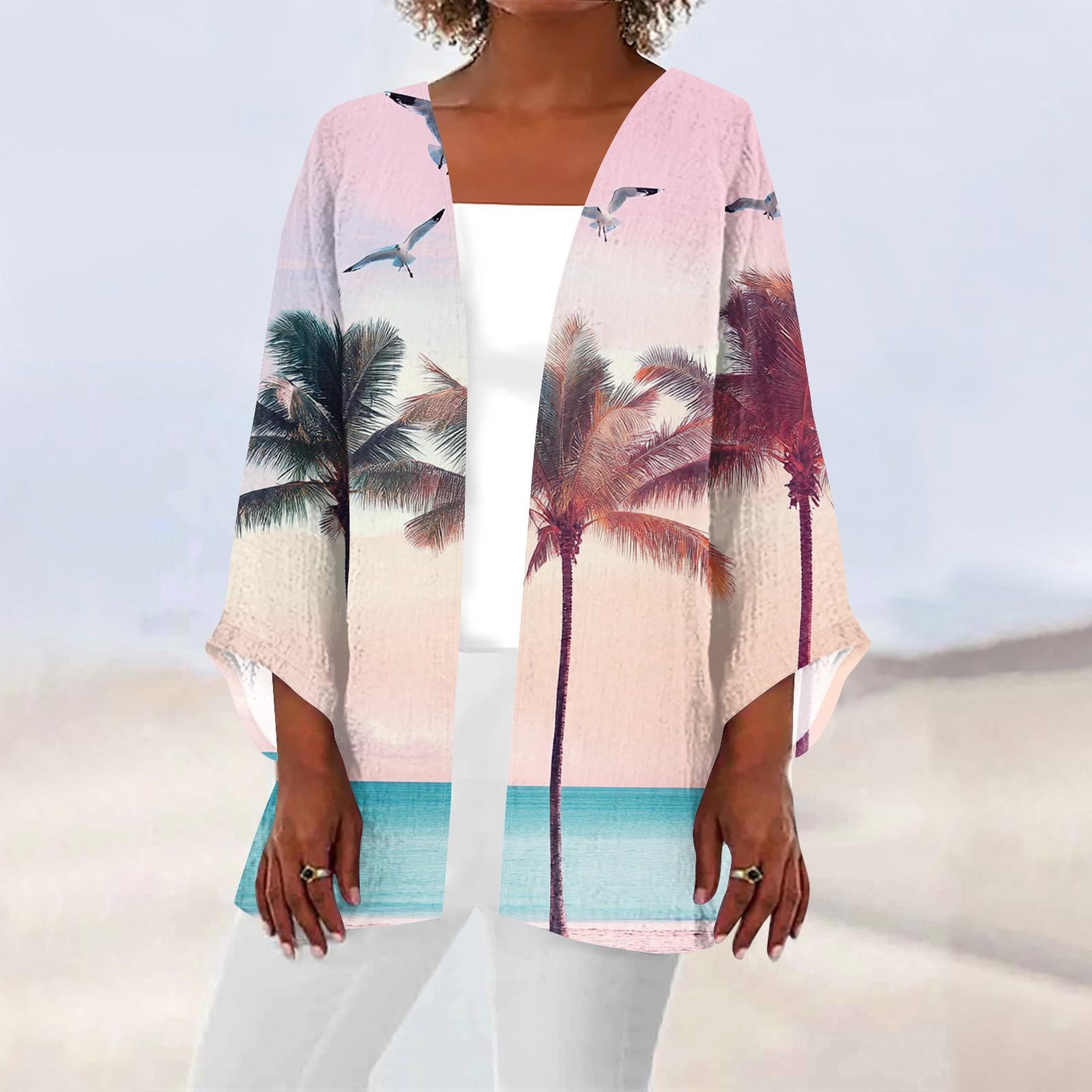 Жіноча повсякденна мода пляжна легка куртка середньої довжини з принтом океанського дерева M синій
Жіноча повсякденна мода пляжна легка куртка середньої довжини з принтом океанського дерева M синій