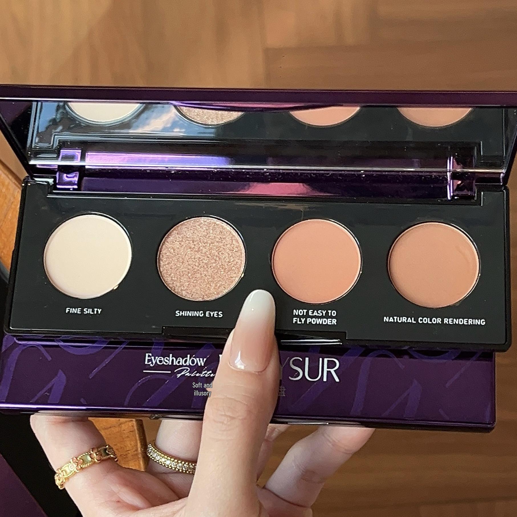 METYSUR Meiti Xiu Velvet Soft Dream Eyeshadow Palette - Fine Powder, Four Colors
METYSUR Meiti Xiu Velvet Soft Dream Eyeshadow Palette - Fine Powder, Four Colors