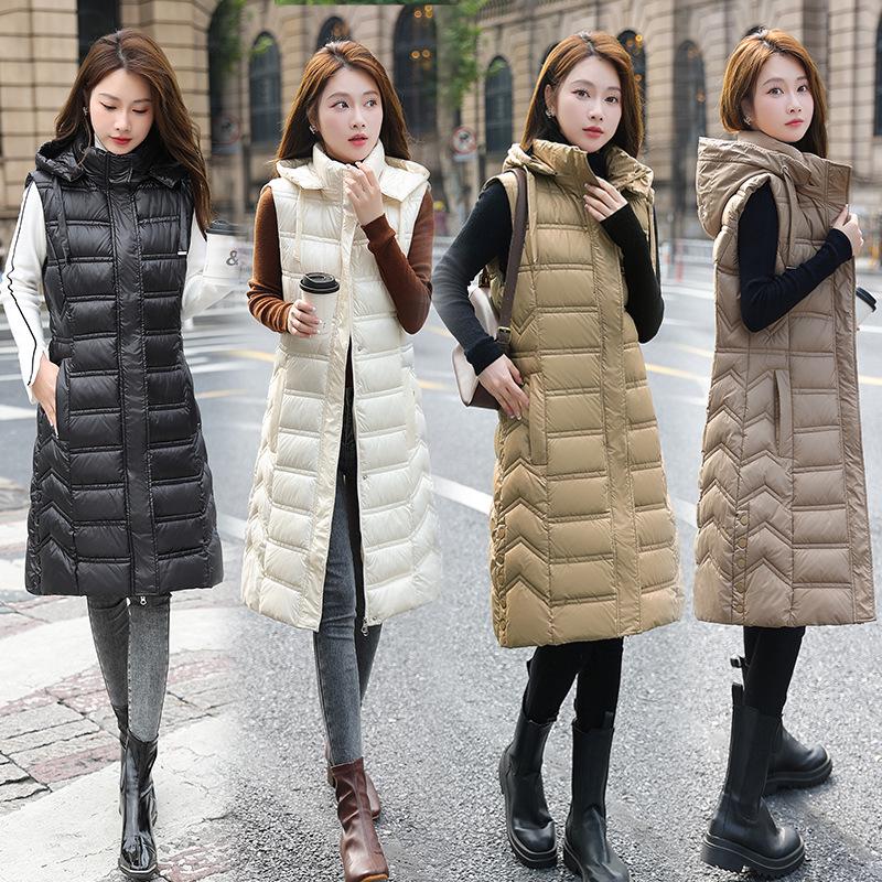 Women s Mid-Length Hooded Down Vest - Korean Style, Slim Fit, Sleeveless Jacket for Autumn/Winter XL (Recommended 135-150 jin)
Women s Mid-Length Hooded Down Vest - Korean Style, Slim Fit, Sleeveless Jacket for Autumn/Winter XL (Recommended 135-150 jin)