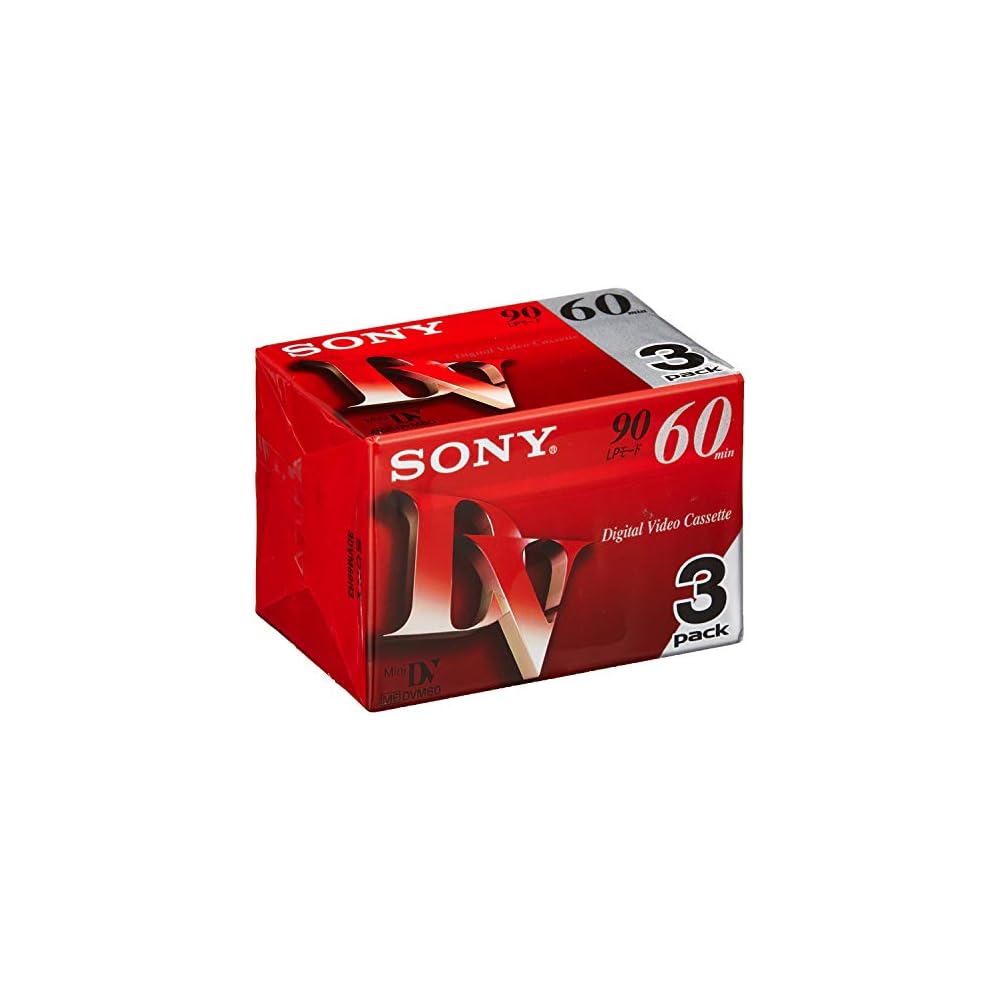 SONY Mini Digital Video Cassette 3-pack 3DVM60R3
SONY Mini Digital Video Cassette 3-pack 3DVM60R3