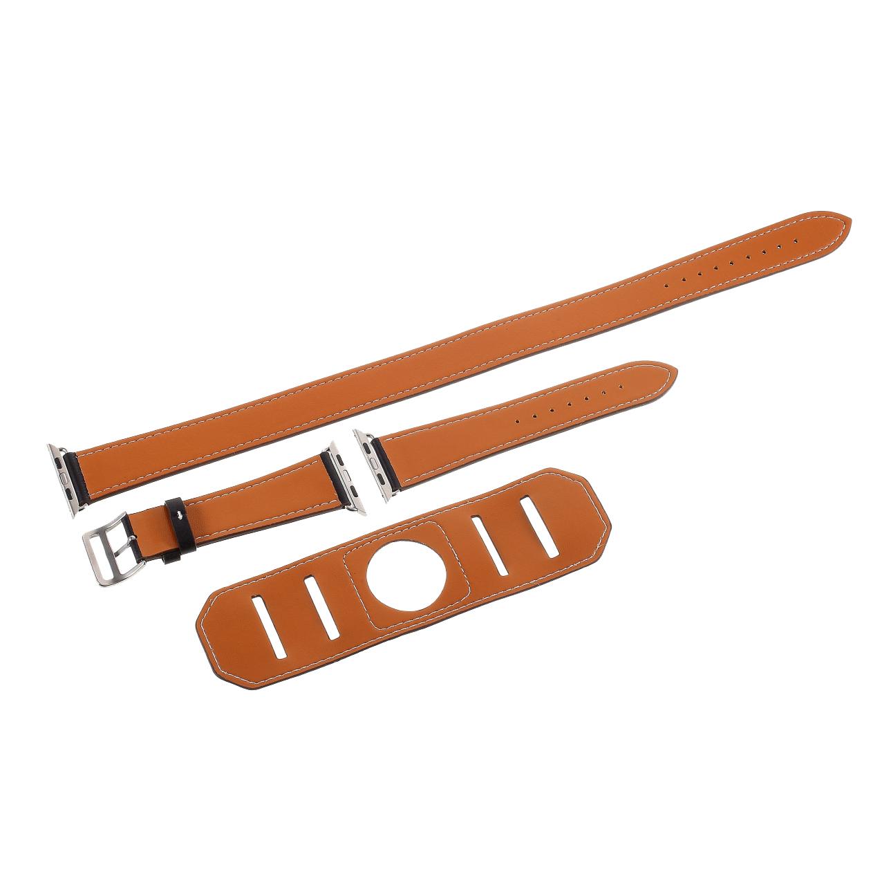 Hermes Style 4-piece Double Tour Watch Band for Apple Watch Series 10 46mm/Ultra 2 Ultra 49mm/9 8 7 45mm/SE (2023) SE (2022) SE 6 5 4 44mm/3 2 1 42mm Black
Hermes Style 4-piece Double Tour Watch Band for Apple Watch Series 10 46mm/Ultra 2 Ultra 49mm/9 8 7 45mm/SE (2023) SE (2022) SE 6 5 4 44mm/3 2 1 42mm Black