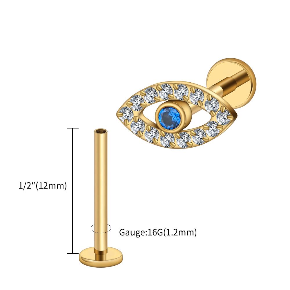 Right Grand ASTM F136 Titanium 16G Evil Eye Internally Threaded Labret Stud Cartilage Earring Tragus Helix Flat Back Piercing
Right Grand ASTM F136 Titanium 16G Evil Eye Internally Threaded Labret Stud Cartilage Earring Tragus Helix Flat Back Piercing