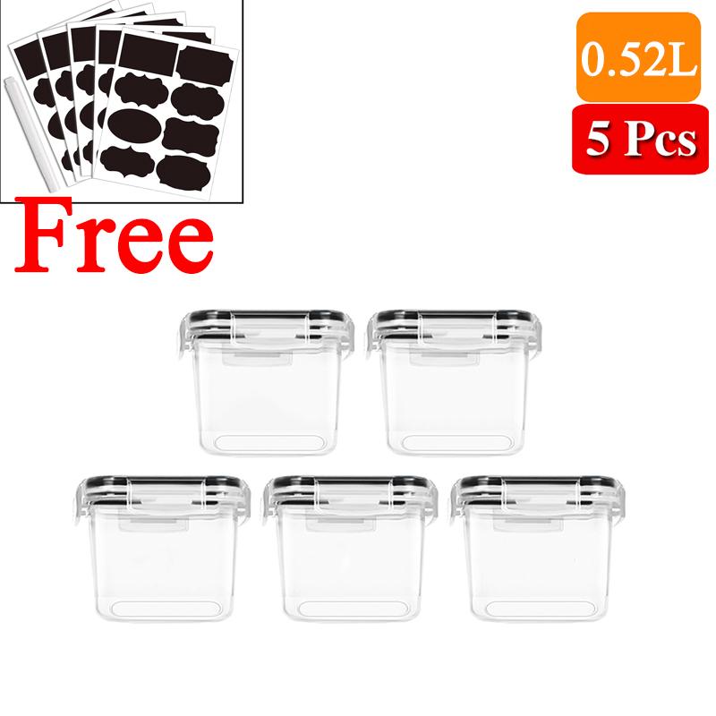 5 Pcs Set Kitchen Storage Organizer PP High Quality Food Container Kitchen Refrigerator Noodle Box Multigrain Storage Box Tank
5 Pcs Set Kitchen Storage Organizer PP High Quality Food Container Kitchen Refrigerator Noodle Box Multigrain Storage Box Tank