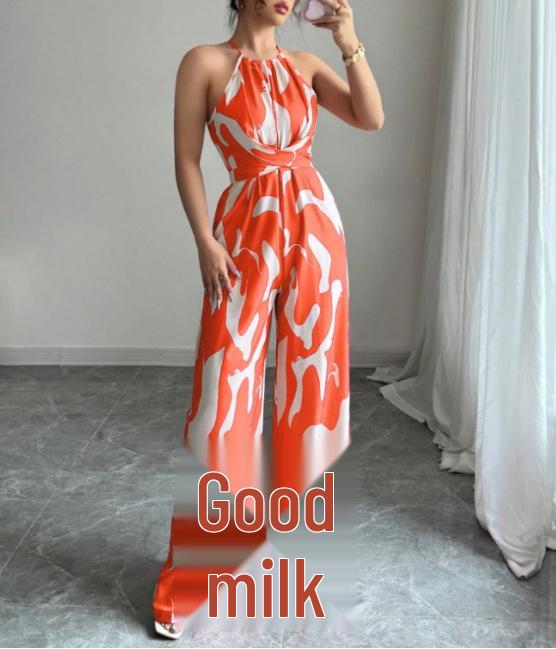 Женский универсальный комбинезон с принтом, широкими штанинами, халтер и поясом-завязкой 1XL оранжевый
Женский универсальный комбинезон с принтом, широкими штанинами, халтер и поясом-завязкой 1XL оранжевый