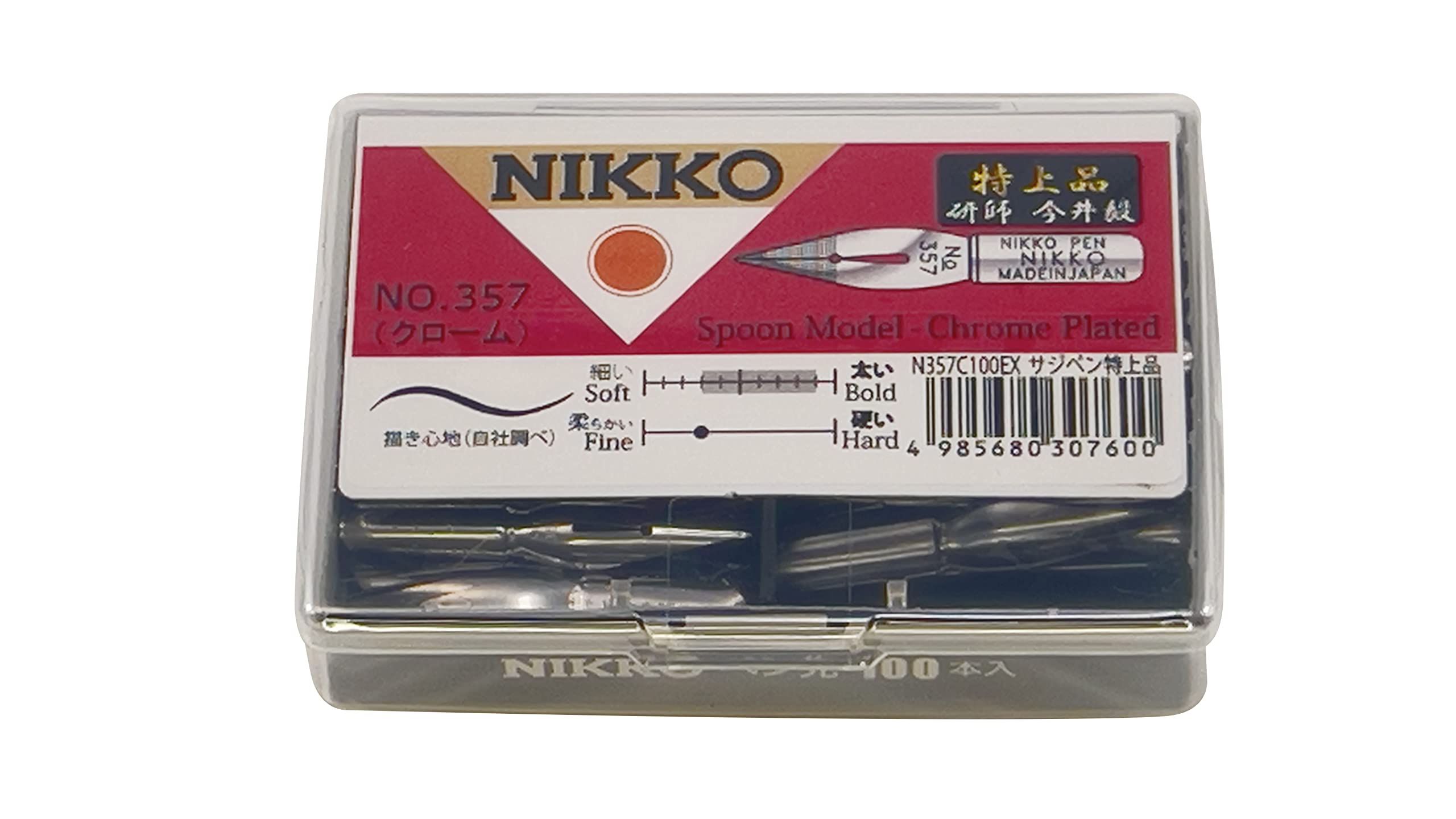 Tachikawa Pin Manufacturing Nikko Pen Nib N357 Sajipen Chrome Premium Quality 100 Pieces N357C100EX срібний
Tachikawa Pin Manufacturing Nikko Pen Nib N357 Sajipen Chrome Premium Quality 100 Pieces N357C100EX срібний