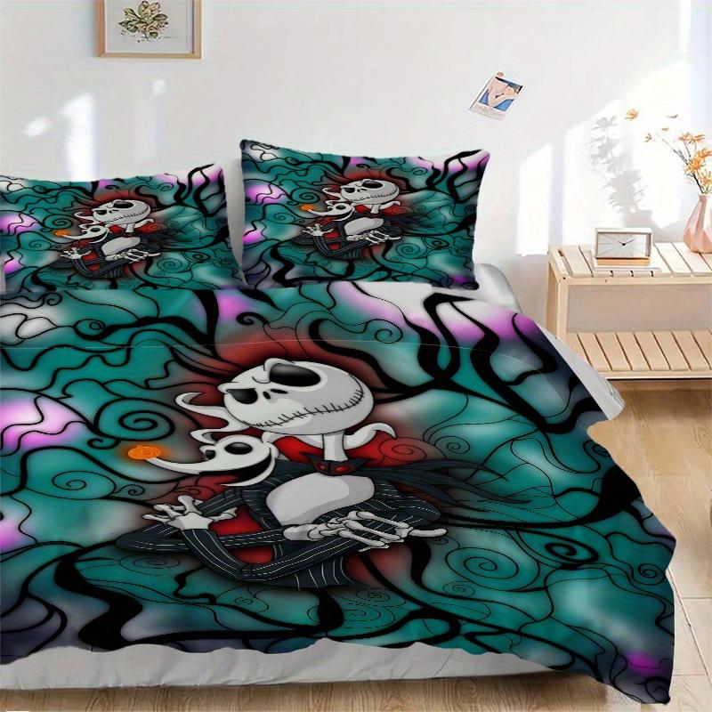 3pcs Jack Skellington & Zero Quilt Cover Set - Soft and Cozy Bedroom, Guest Room and Dorm Decorative Bedding 3-Piece Set 1 Quilt Cover + 2 Pillow 135x200cm
3pcs Jack Skellington & Zero Quilt Cover Set - Soft and Cozy Bedroom, Guest Room and Dorm Decorative Bedding 3-Piece Set 1 Quilt Cover + 2 Pillow 135x200cm