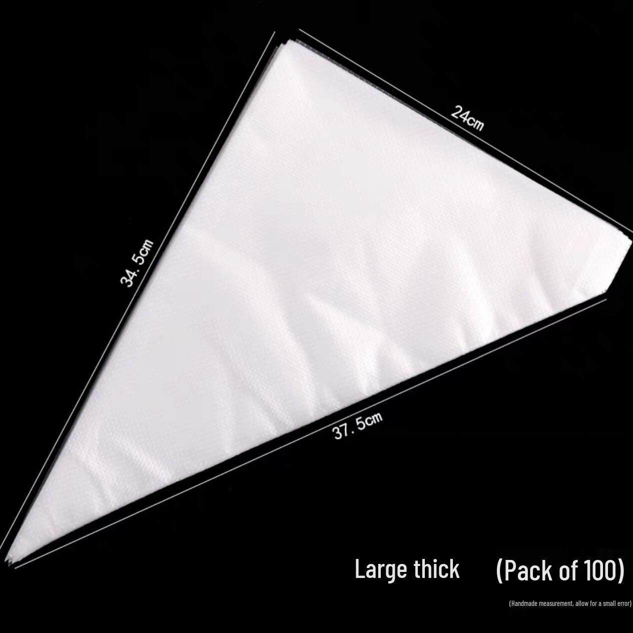 Утолщенные одноразовые кондитерские мешки - набор из 100 штук для украшения кремом, печеньем и тортом
Утолщенные одноразовые кондитерские мешки - набор из 100 штук для украшения кремом, печеньем и тортом