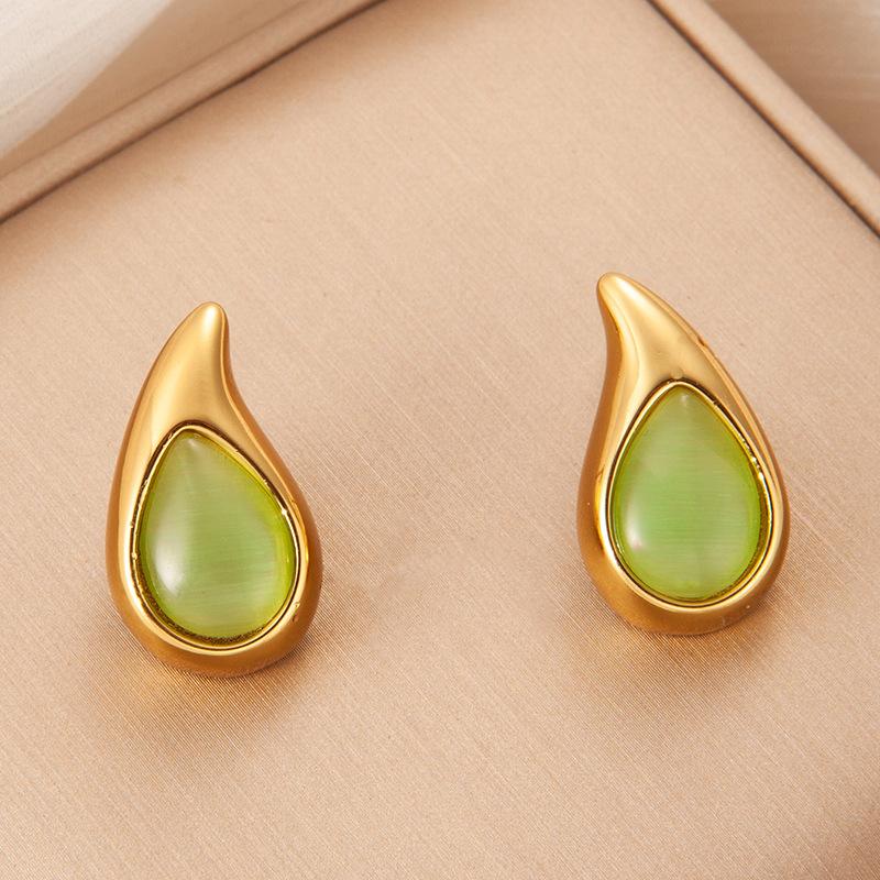 DIGADAGU Metal Stainless Steel Resin Water Drop Earrings New Elegant Luxury Stud Earrings Women Daily Zircon Accessories зелений
DIGADAGU Metal Stainless Steel Resin Water Drop Earrings New Elegant Luxury Stud Earrings Women Daily Zircon Accessories зелений