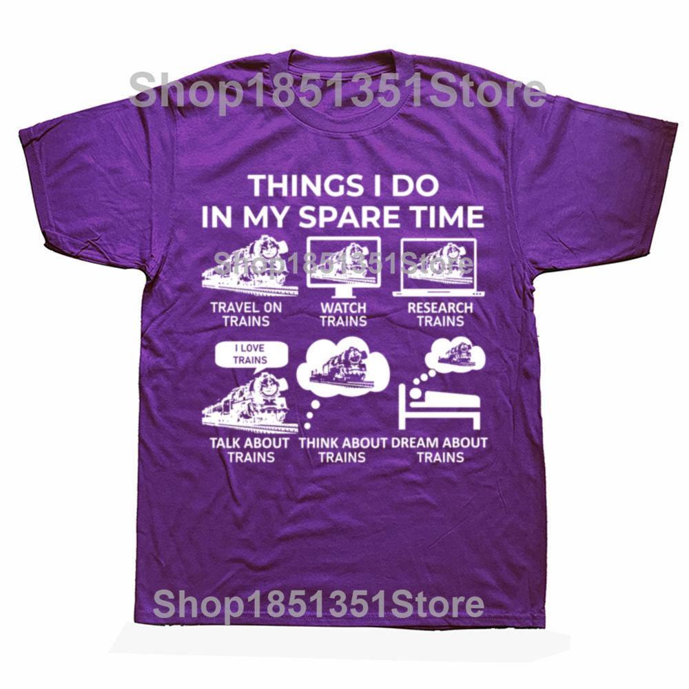 Funny Things I Do in My Spare Time Train Railroad Graphic Tshirts Men Fashion Casual 100 Cotton Loose Railway Workers T Shirt 4XL
Funny Things I Do in My Spare Time Train Railroad Graphic Tshirts Men Fashion Casual 100 Cotton Loose Railway Workers T Shirt 4XL