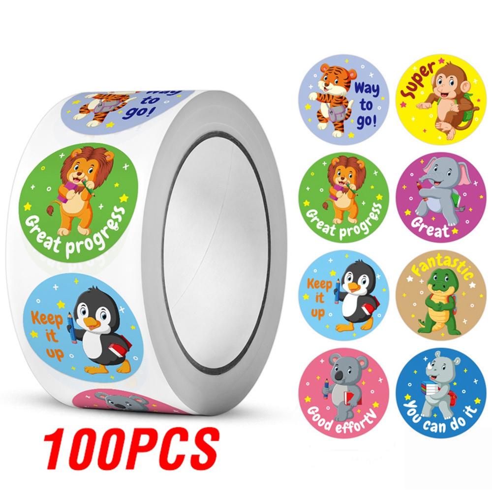 100-500pcs Reward Label Cartoon Animal Sticker Thank You Cute Game Sticker DIY Gift Sealing Label Decoration Supple
100-500pcs Reward Label Cartoon Animal Sticker Thank You Cute Game Sticker DIY Gift Sealing Label Decoration Supple