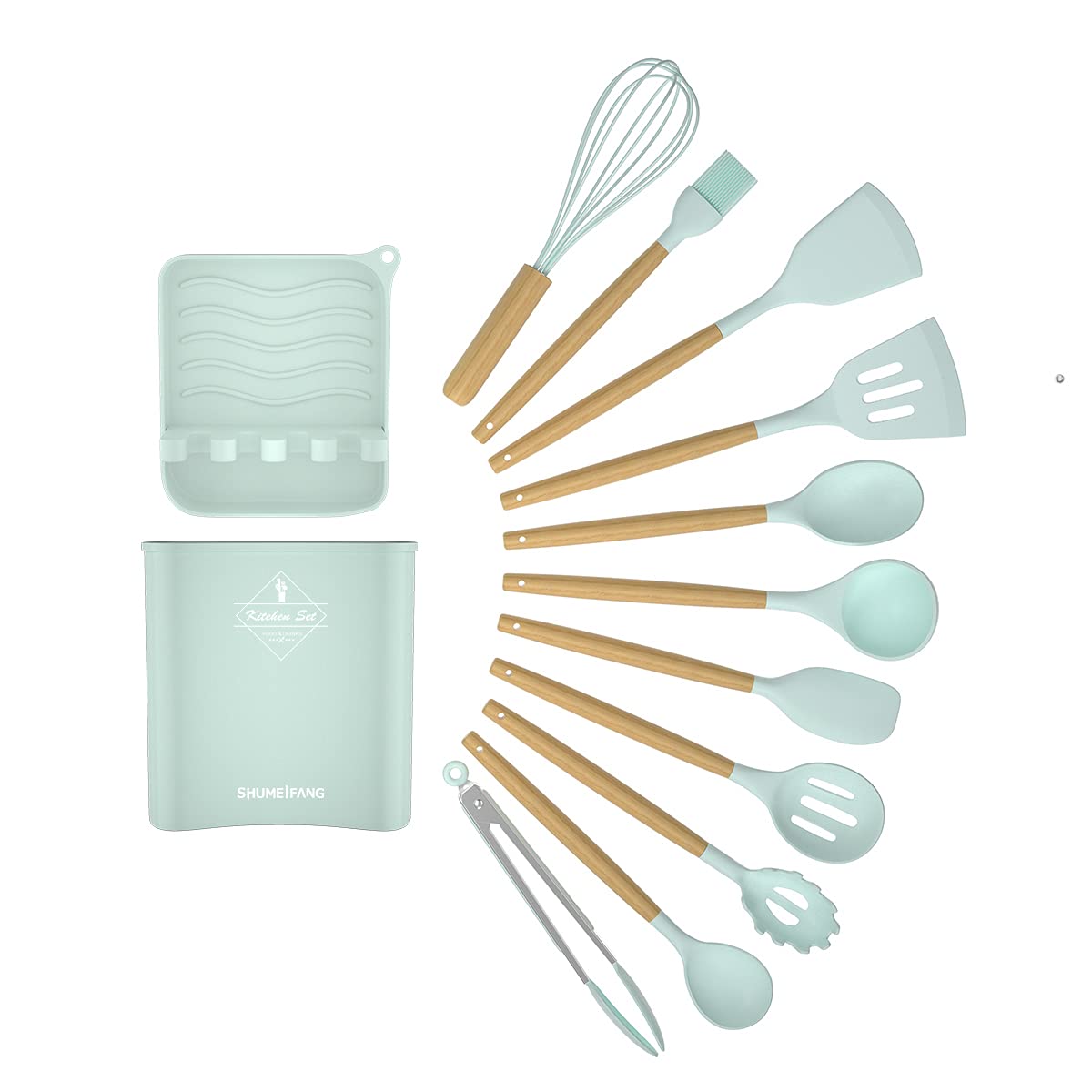 shumeifang Kitchen Tool Silicone 13 Piece Pasta Light Blue Set, Cookware, Set, Returner, Ladle, Tipps, Whisper, Spatula, Spoon, Ladle, Server, Spatula, светло-синий
shumeifang Kitchen Tool Silicone 13 Piece Pasta Light Blue Set, Cookware, Set, Returner, Ladle, Tipps, Whisper, Spatula, Spoon, Ladle, Server, Spatula, светло-синий