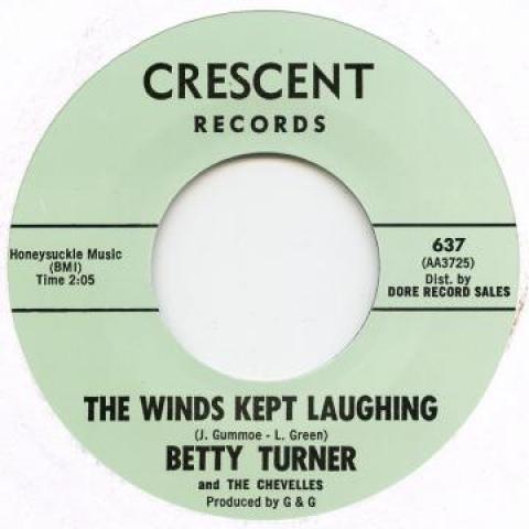 7inch Record BETTY TURNER - Winds Kept Laughing / Little Miss M CRESCENT637 Crescent UK 2017 UK Blues
7inch Record BETTY TURNER - Winds Kept Laughing / Little Miss M CRESCENT637 Crescent UK 2017 UK Blues