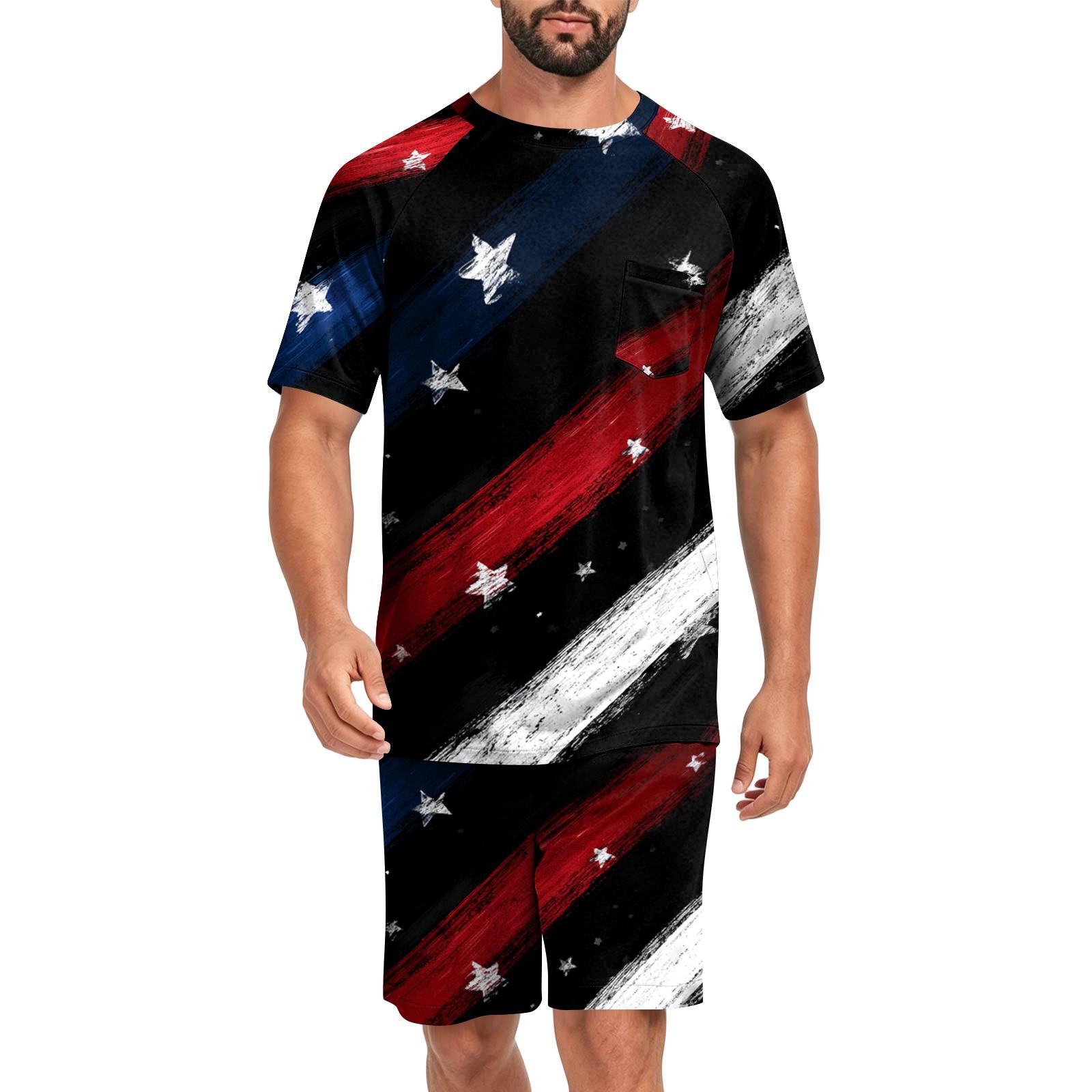 Men s Two Piece Sleepwear Set Short Sleeve Top and Shorts Lightweight Comfortable Soft Fabric Lounge Pajama Set for Summer Homewear XXL чёрный
Men s Two Piece Sleepwear Set Short Sleeve Top and Shorts Lightweight Comfortable Soft Fabric Lounge Pajama Set for Summer Homewear XXL чёрный
