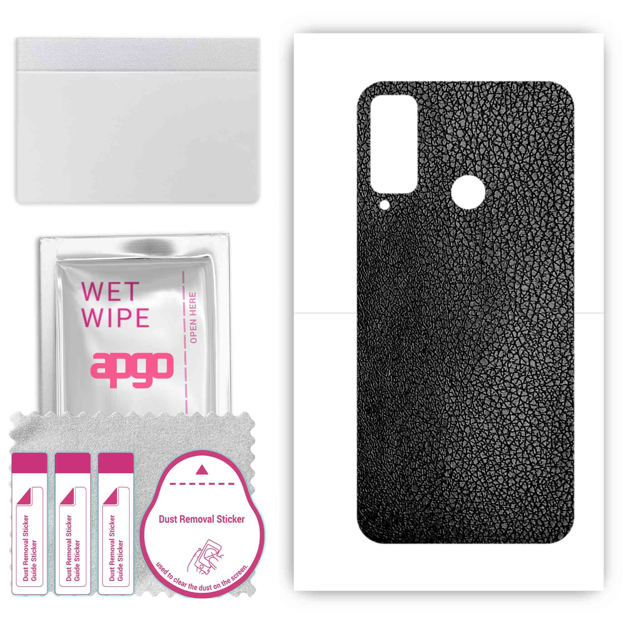 apgo Protective Skin Sticker for the back compatible with Honor Play 4T, Wrap Film, Foil, Vinyl - Pattern Black Leather
apgo Protective Skin Sticker for the back compatible with Honor Play 4T, Wrap Film, Foil, Vinyl - Pattern Black Leather