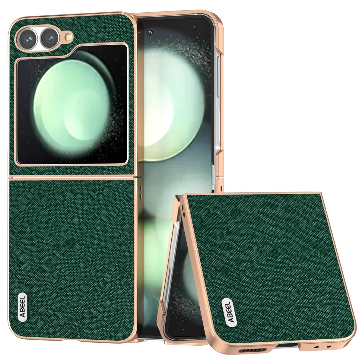 ABEEL For Samsung Galaxy Z Flip7 FE 5G/Z Flip6 5G Case Electroplating Phone Cover Cross Texture Genuine Cow Leather+TPU Protective Case C
ABEEL For Samsung Galaxy Z Flip7 FE 5G/Z Flip6 5G Case Electroplating Phone Cover Cross Texture Genuine Cow Leather+TPU Protective Case C