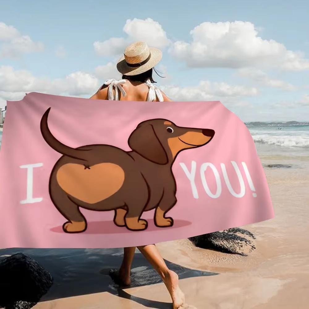 I Love You Funny Dog Beach Towel Flat Print Quick Dry Microfiber Pool Towels for Kids Adults Outdoor Travel Picnic Mat W30*H60(CM)
I Love You Funny Dog Beach Towel Flat Print Quick Dry Microfiber Pool Towels for Kids Adults Outdoor Travel Picnic Mat W30*H60(CM)