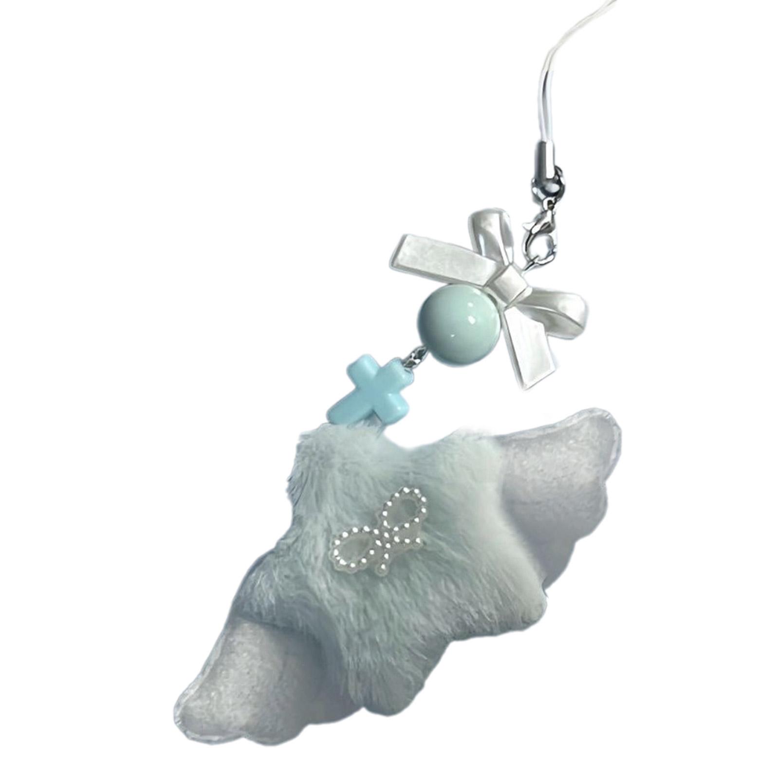 Подвеска для телефона с бантом ручной работы, изящная звезда, крылья ангела, рюкзак, периферийные устройства для телефона, украшения
Подвеска для телефона с бантом ручной работы, изящная звезда, крылья ангела, рюкзак, периферийные устройства для телефона, украшения