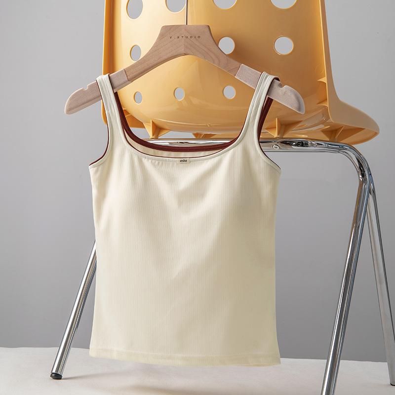 Белый жилет-подвеска на резьбе для женщин на весну и лето, контрастных цветов для верхнего покрытия, с нагрудными вкладышами, внутренний топ без рукавов для груди One size
Белый жилет-подвеска на резьбе для женщин на весну и лето, контрастных цветов для верхнего покрытия, с нагрудными вкладышами, внутренний топ без рукавов для груди One size