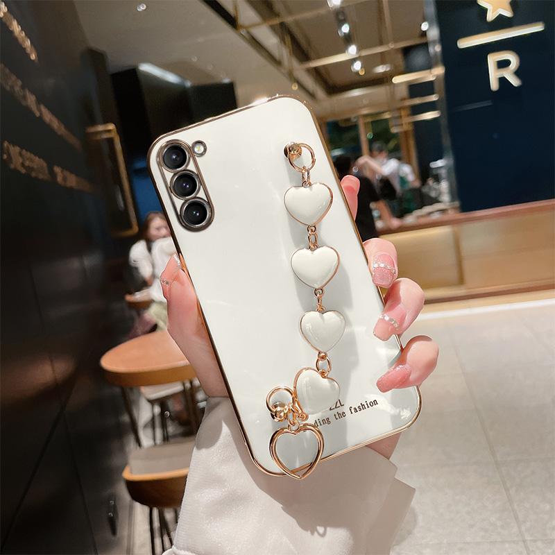 Блестящий чехол-браслет с золотым сердечком для Samsung S22 Ultra S23 Plus S20 S21 FE S10 Plus S8 S9 Note 20 10 Lite, мягкий чехол с покрытием
Блестящий чехол-браслет с золотым сердечком для Samsung S22 Ultra S23 Plus S20 S21 FE S10 Plus S8 S9 Note 20 10 Lite, мягкий чехол с покрытием