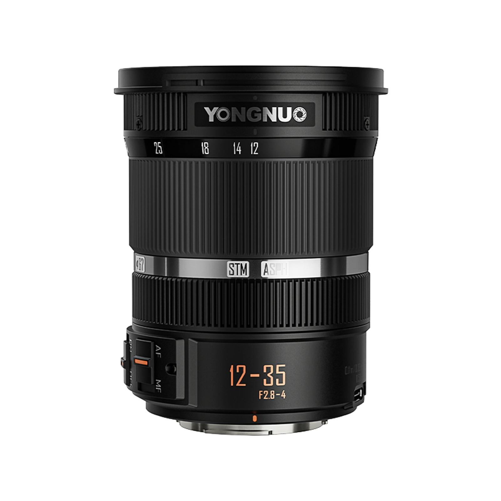 Объектив камеры YONGNUO YN12-35mm F2,8-4m DSM Стандартный зум-объектив с многослойным покрытием AF/MF и фокусным расстоянием 12–35 мм
Объектив камеры YONGNUO YN12-35mm F2,8-4m DSM Стандартный зум-объектив с многослойным покрытием AF/MF и фокусным расстоянием 12–35 мм